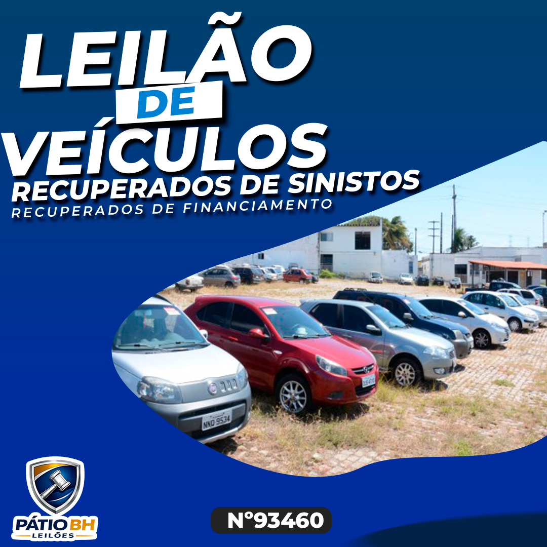 Leilão 93460 – Veículos Recuperados de Sinistros (Média Monta)